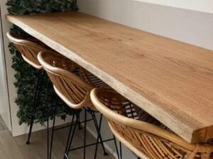 Eiken Wandplank – Boomstamrand (Live-edge)
