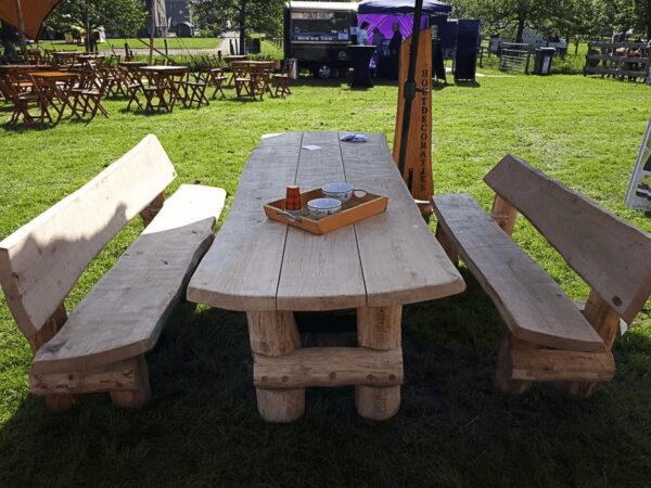 Eiken tuintafels - Afbeelding 4