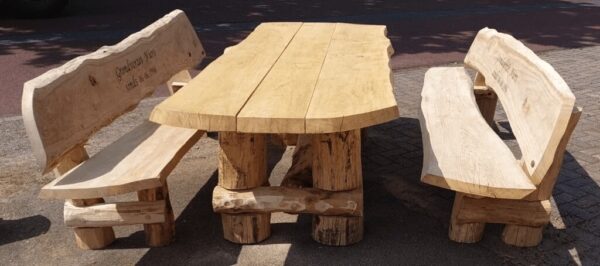 Eiken tuintafels - Afbeelding 6