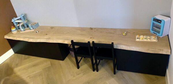 Eiken Wandplank – Boomstamrand (Live-edge) - Afbeelding 2