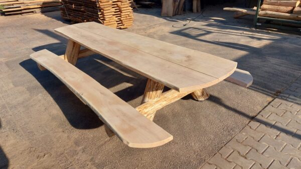 Eiken picknicktafels - Afbeelding 6