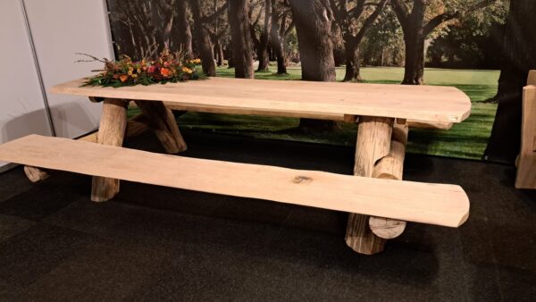 Eiken picknicktafels - Afbeelding 4