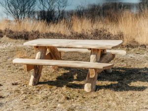 Eiken picknicktafels